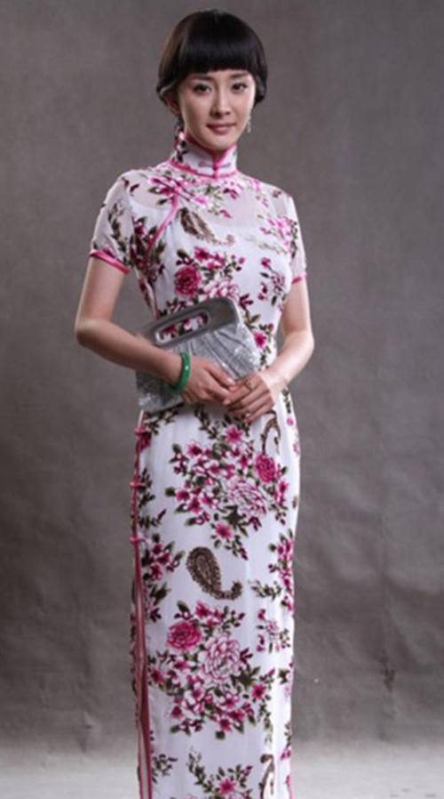 A Woman Wearing a Cheongsam Like a Vase as Art
